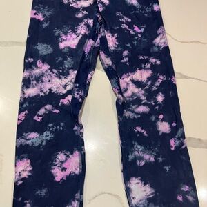 Women’s lululemon Tie Dye Leggings - Pink and Navy